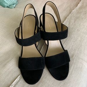 Ann Taylor Suede Sling Back Sandals
